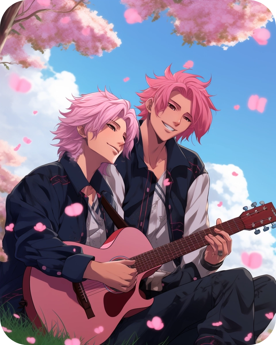 yaoi pink guitar 